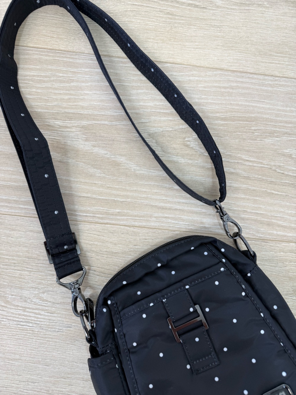 Lug Black Polkadot Can Can Crossbody Bag View 3